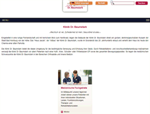 Tablet Screenshot of klinik-dr-baumstark.de